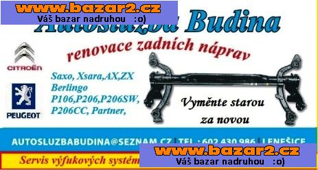 Peugeot 206 SW zadní náprava