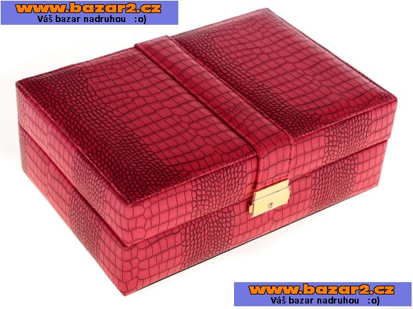 Koženková šperkovnice 250x170x90mm