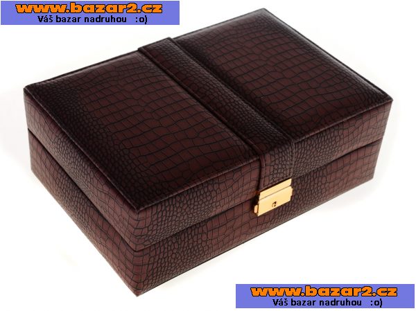 Koženková šperkovnice 250x170x90mm