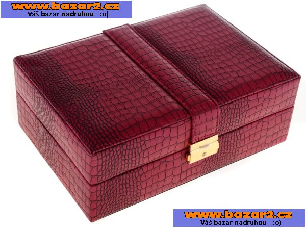 Koženková šperkovnice 250x170x90mm