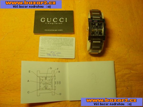 Hodinky GUCCI 7705 Chromo