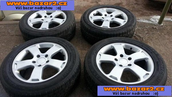 Vw 5x130 7.5jx18 et53 pneu continenta