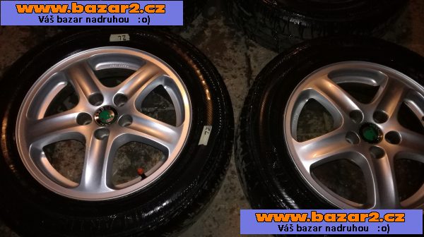 Alu kola 5x100 195/65 R15 top stav 