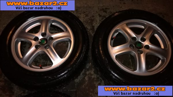 Alu kola 5x100 195/65 R15 top stav 