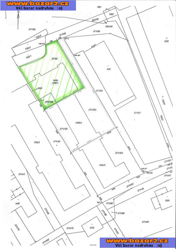 Prodej stavební parcely 909 m² Parník - Česká Třebová