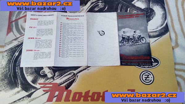 Mototechna brožura Jawa ČZ 250 pérák čz 125 t prospekt