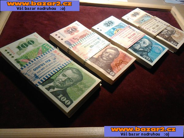BANKOVKY-10Kčs,20Kčs,50kčs,100kčs!!