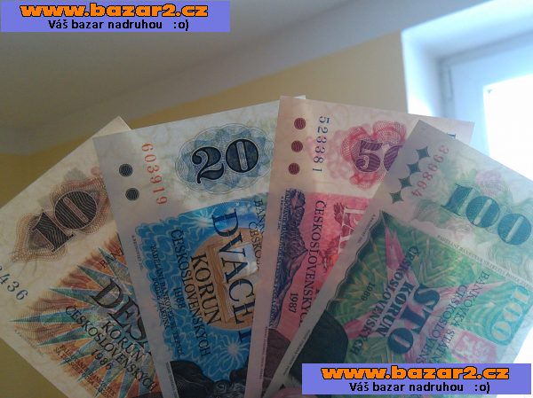 BANKOVKY-10Kčs,20Kčs,50kčs,100kčs!!