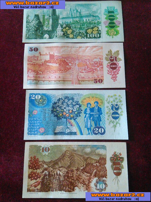 BANKOVKY-10Kčs,20Kčs,50kčs,100kčs!!