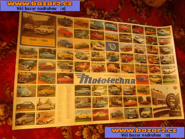 plakát mototechna motokov lada VAZ škoda fiat tatra trabant-3, inzerce-cz.cz plakát mototechna motokov lada VAZ škoda fiat tatra trabant
