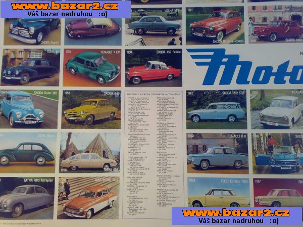 plakát mototechna motokov lada VAZ škoda fiat tatra trabant-6, inzerce-cz.cz plakát mototechna motokov lada VAZ škoda fiat tatra trabant