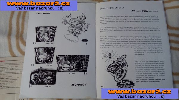 Mototechna Jawa ČZ 350, 250 pérák čz 125 t 500 OHC prospekt