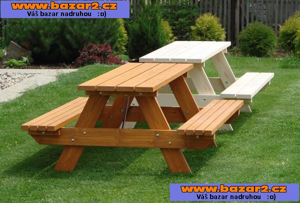 Pivní set, zahradní lavice.