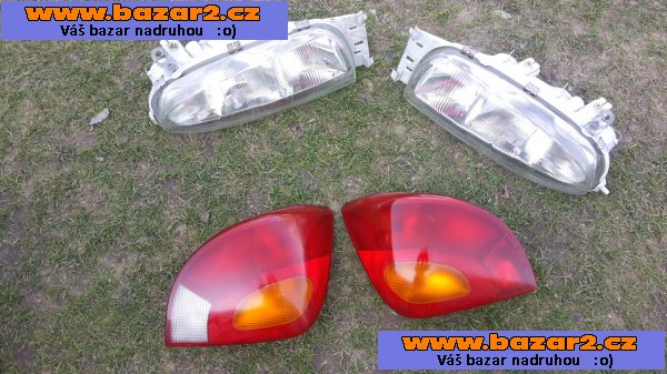 Přední a zadní světla na Ford Fiesta 1997 - 2000