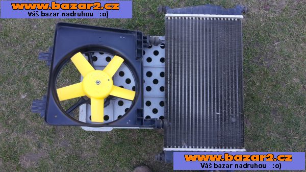 Chladič a ventilátor na Ford Fiesta 1997