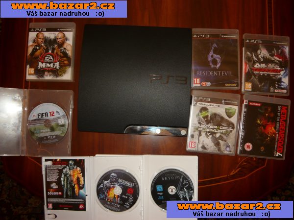 Prodám PS3 250Gb+8 her
