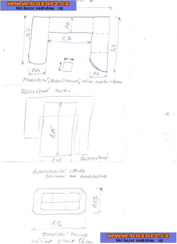 Sedací souprava U typu