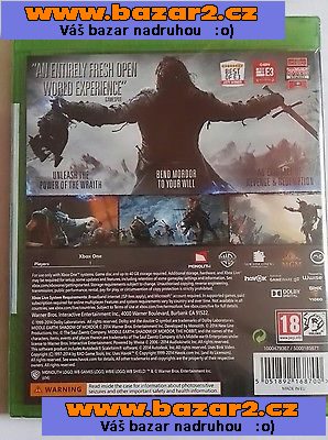 Middle Earth Shadow of Mordor Xbox One nova zabalená 