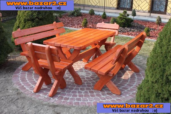 Krásna sada zahradního nábytku tlustka 5 cm