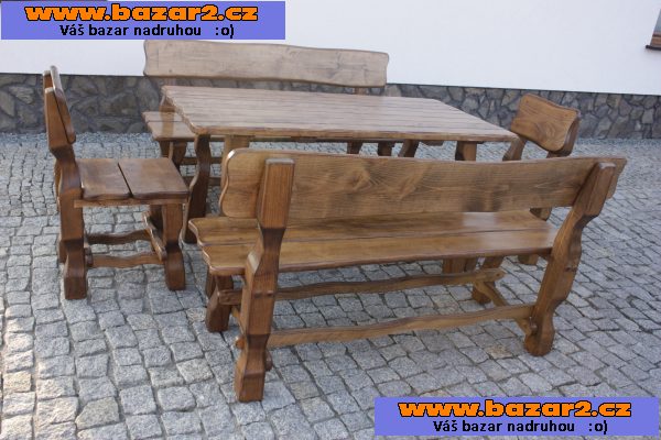 Bukovy zahradní set pro 8/10 osob 
