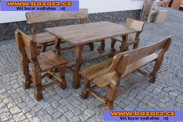 Bukovy zahradní set pro 8/10 osob 