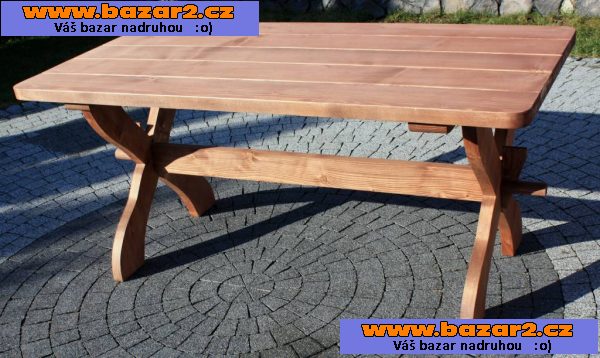 Nova Krásna robustní sada zahradního nábytku Smrk tl 4 cm
