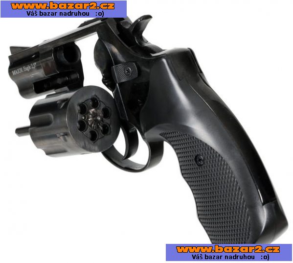 Revolver na gumové projektily - černý - bez ZP