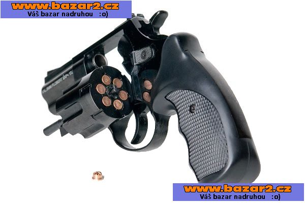 Revolver na gumové projektily - černý - bez ZP