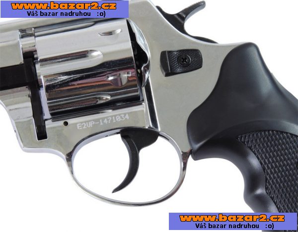 Revolver 6mm - na gumové projektily = CHROM ZA CENU ČERNÉHO