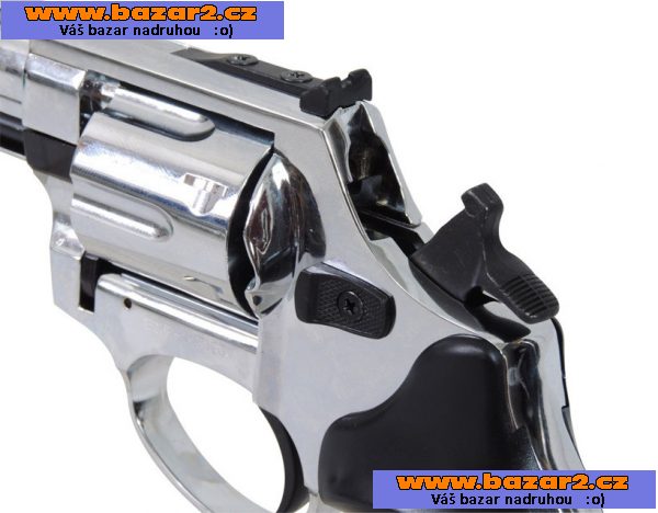Revolver 6mm - na gumové projektily = CHROM ZA CENU ČERNÉHO