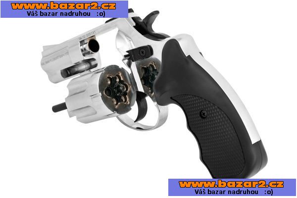 Revolver 6mm - na gumové projektily = CHROM ZA CENU ČERNÉHO