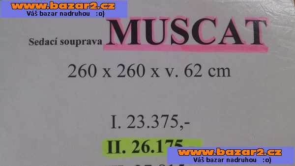 Rohová sedací souprava Muscat 260x260