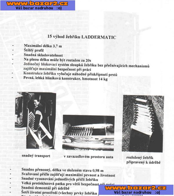 Teleskopický žebřík Laddermatic