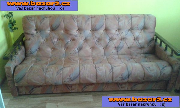 Prodám rozkládací SEDACÍ SOUPRAVU 2+1 s úložným prostorem