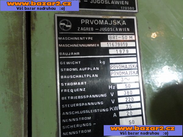Revolverový soustruh vertikální
