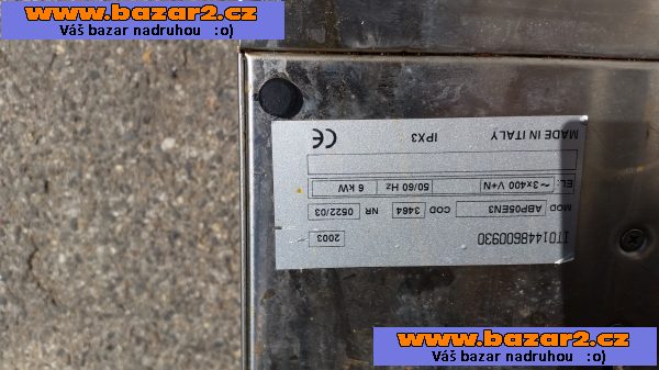 ELKTRICKÝ DVOUPLÁŠŤOVÝ KOTEL 50L  6KW