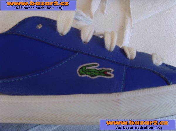 LACOSTE - modré kecky vel. 39,5/UK 8 st. 25,5 