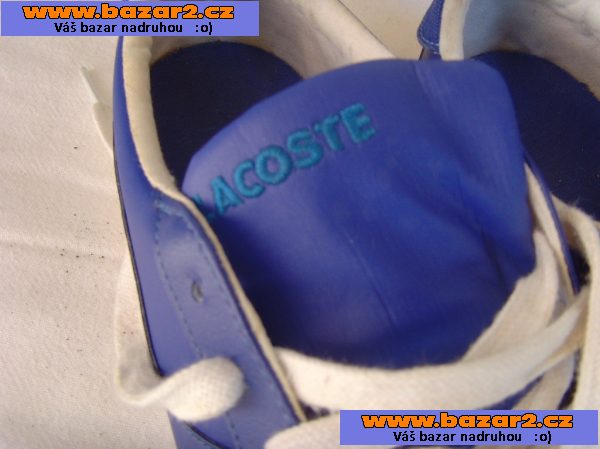 LACOSTE - modré kecky vel. 39,5/UK 8 st. 25,5 