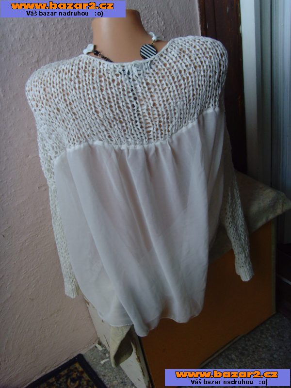 TUNIKA krásná čistě bílá CHERRY vel. XXXL- 52 
