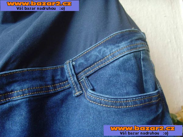 NOVÉ - 3/4 rifle maternity modré velikost XXXL/22/52 měkoučké - luxus
