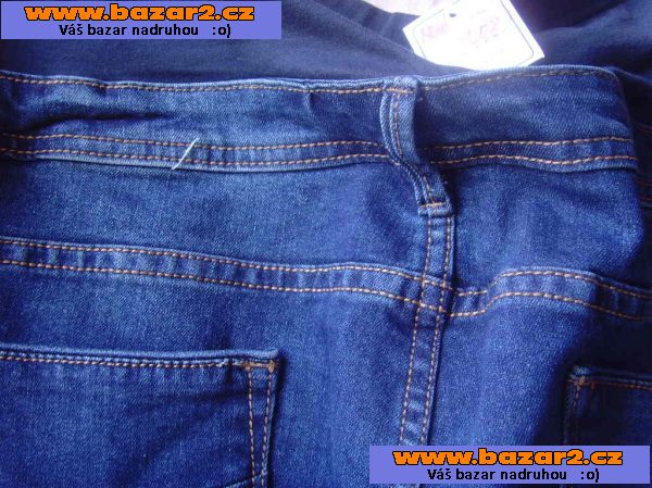 NOVÉ - 3/4 rifle maternity modré velikost XXXL/22/52 měkoučké - luxus