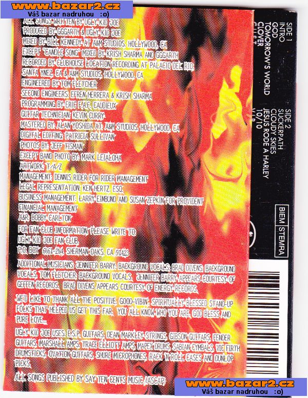 mc  UGLY KID JOE-MENACE TO SOBRIETY