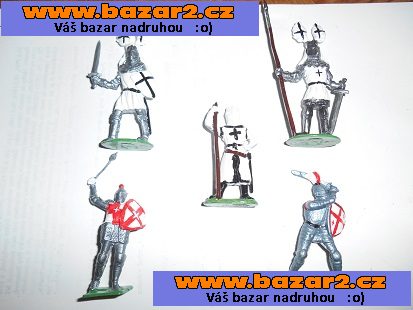 Cínové figurky - vojáci, rytíři , indiáni, draci .....