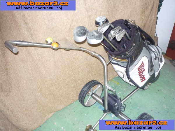 Prodám golfový vozík a bag s holemi
