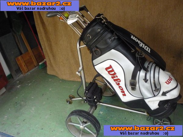 Prodám golfový vozík a bag s holemi