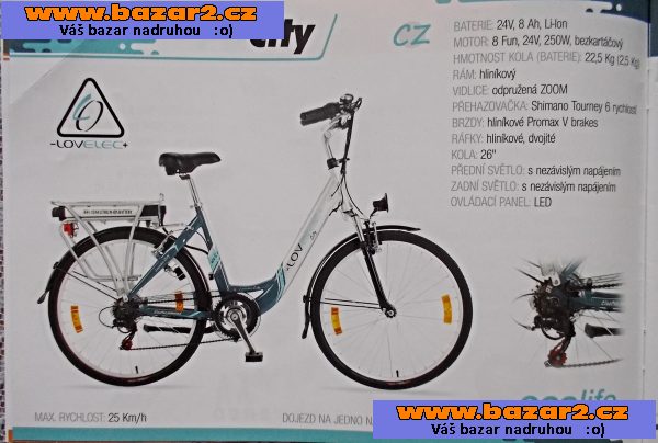 Baterie Lion 24 V/ 10-12 Ah pro elektrokolo Lovelec City-5, inzerce-cz.cz Baterie Lion 24 V/ 10-12 Ah pro elektrokolo Lovelec City