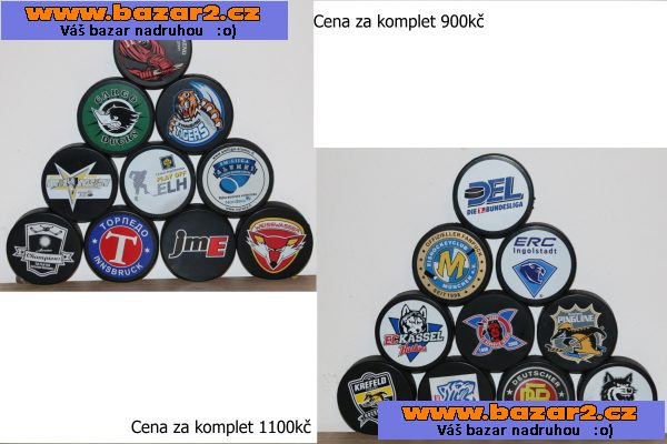 Prodám sbírku nebo různé sady hokejových puků