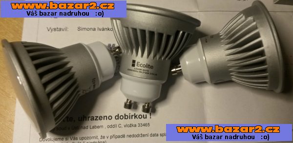 LED žárovka GU10 5W,teplá bílá