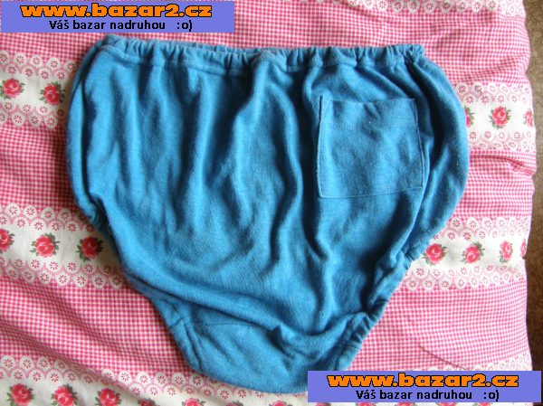 Modré dámské cvičební trenýrky+trikot spartakiada poupata