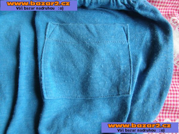 Modré dámské cvičební trenýrky+trikot spartakiada poupata